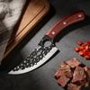 Профессиональный кухонный нож Острый Ручная ковка Мясницкий нож Многофункциональная открывалка для бутылок Обвалочный нож для барбекю и готовки