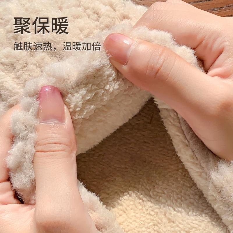 Mao Mao Cotton Slippers Women's Winter New Home Indoor Plush Warm Thick Bottom Couple Hair Slippers Men's Autumn and Winter