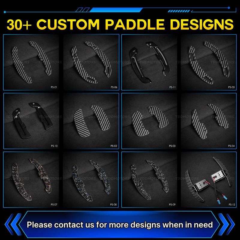 TDD Car Carbon Fiber Magnetic Paddle Shifters For Volkswagen VW Golf R MK7 MK7.5 Scirocco Steering Wheel Shift Paddles Extension