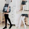 New Design Black White Skinny Stockings Over Knee Thigh High Long Cotton Stockings Sexy Stocking