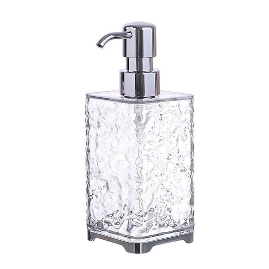 300/400ML Ripple Liquid Soap Dispenser Shampoo Body Hand Wash Shower Gel Facial Cleanser Container Bathroom Refillable Empty Press Pump Bottle