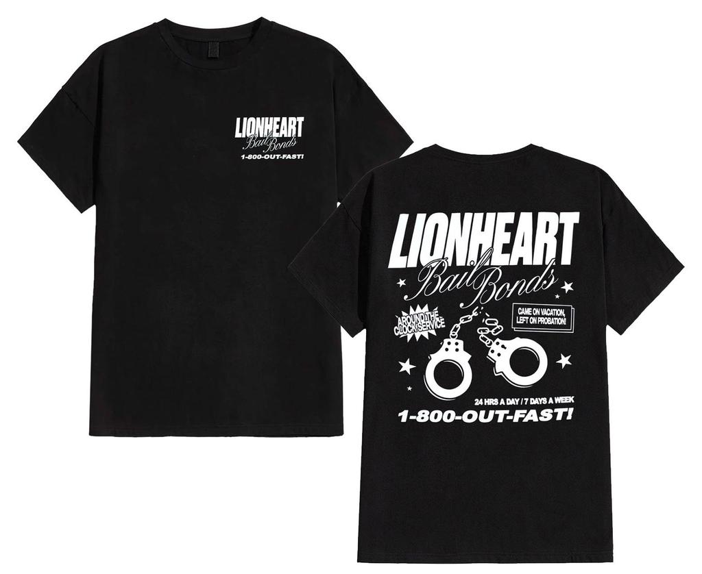 Lionheart Bail Bonds Shirt - Lionheart Band Tee - Lionheart Hoodie - Lionheart Sweater - Lionheart European Tour 2026
