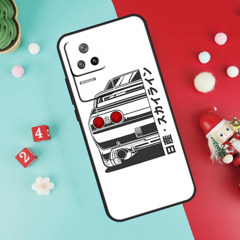 Чехол JDM Skyline Car для Xiaomi 17 Pro Max 14 15 Ultra 13T 14T 15T Pro POCO F7 F5 F6 X3 X5 X6 X7 Pro