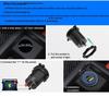 Двухпортовое быстрое USB-зарядное устройство QC+PD для автомобиля и мотоцикла