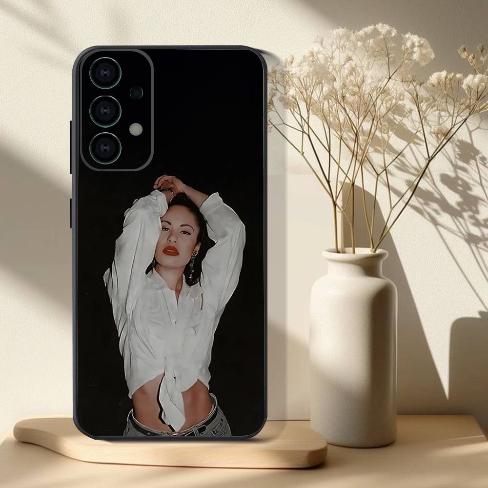 Чехол для телефона S-Selena Quintanilla для Samsung S25, S24, S21, S22, S23, S30, Ultra, S20, Plus, Fe, Lite, Note, 10, 9, 5G Черный чехол