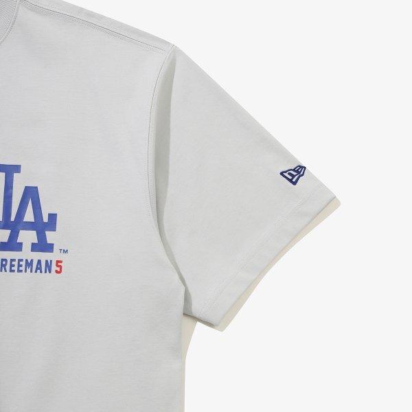 New Era La Dodgers футболка с подписью игрока Командный серый 15147526