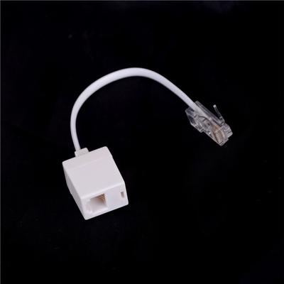 Rj11 6P4C "мама" к Ethernet Rj45 8P8C "папа" адаптер-переходник F/M кабель-телефон