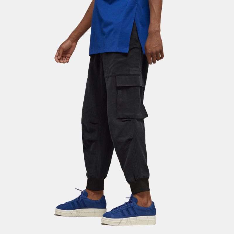 Y-3 Однотонные свободные брюки-карго мужские, черные, H63081