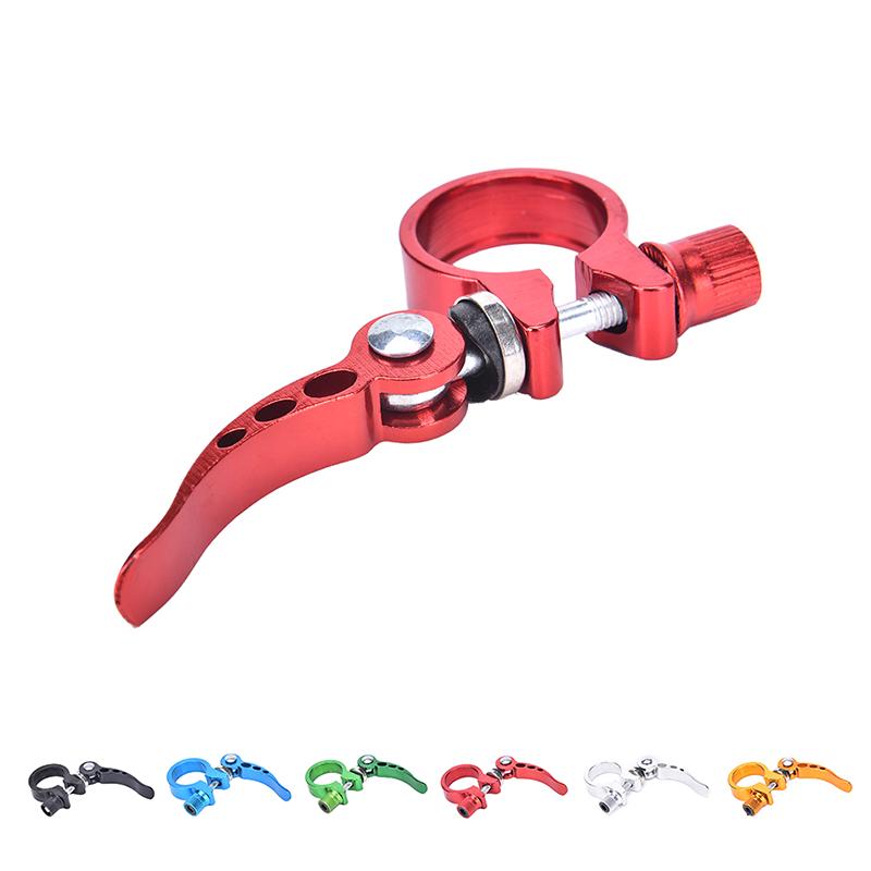 Alloy Cycling Bike Quick Release Seat Post Bolt Binder Clamp 28.6/31.8Mm