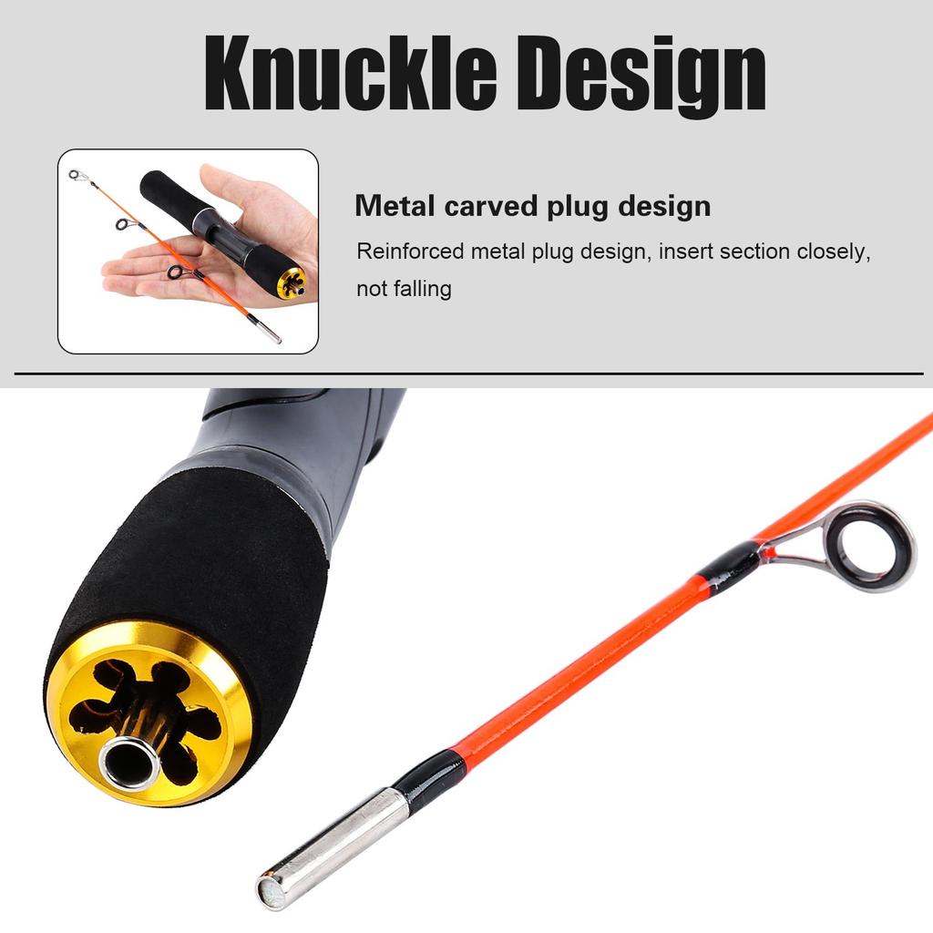 Удочка для ледяной удочки, портативная легкая удочка, спиннинговая рыбалка для форели, окуня, угри, рыбалка