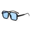2PCS Retro Style Square fashion Men's Sunglasses Outdoor Sports Vacation Beach Summer Decorative Glasses