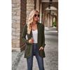 2026 Autumn New Women's Solid Color Ribbed Brushed Casual Long-Sleeve Cardigan Jacket