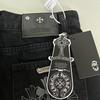 9930 CHROME HEARTS Мужские и женские модные джинсы в американском стиле с тканевыми нашивками, повседневные и модные брюки в стиле хай-стрит