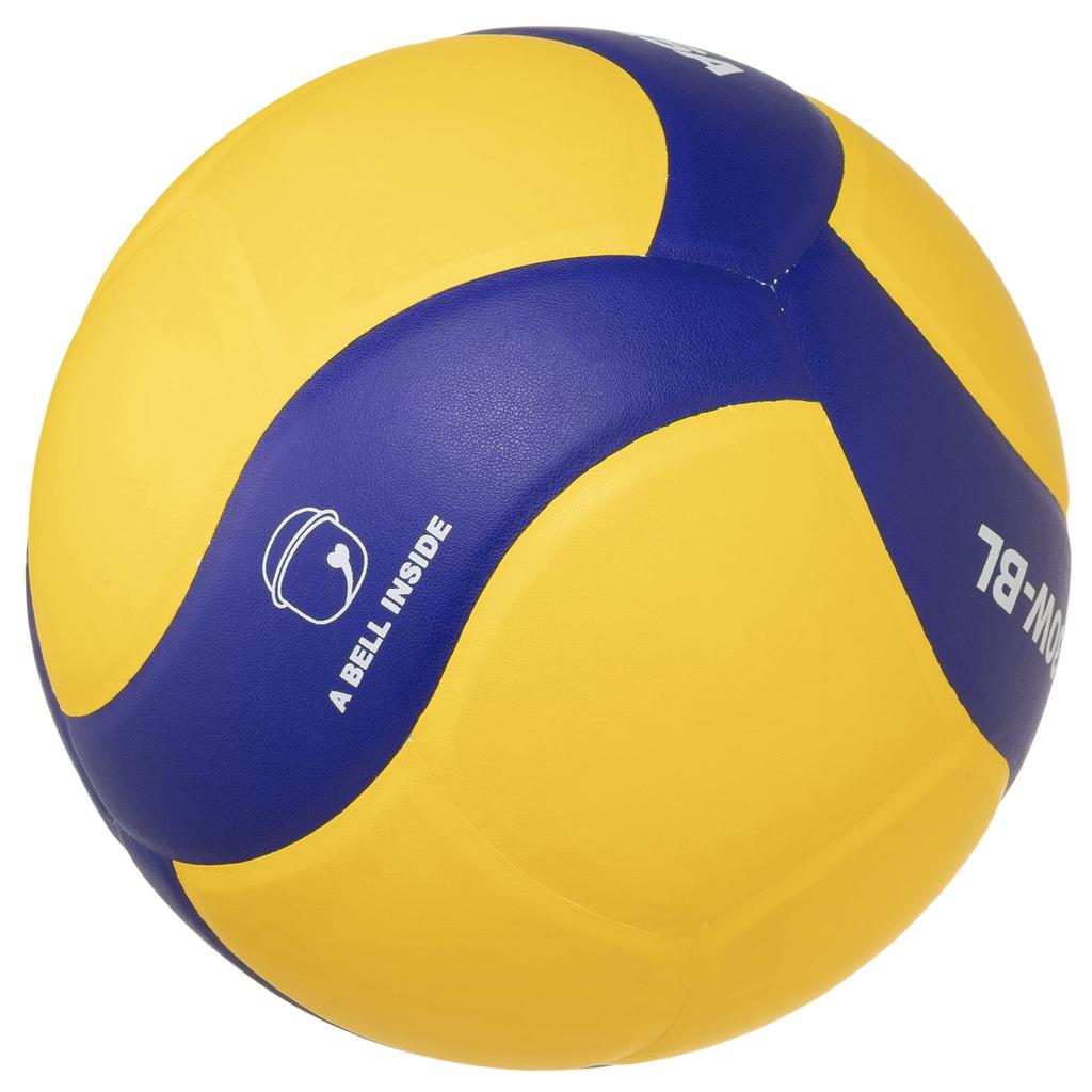 MIKASA Volleyball with Size for Junior High School Students and Recommended Internal Pressure Bells, 4, Women, Yellow/Blue, V430W-BL, 0.3 (kgf/cm2)