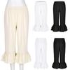 Women Retro Vintage Elastic Waist Ruffles Hem Pantaloons Bloomers Underpants Victorian Era Costume