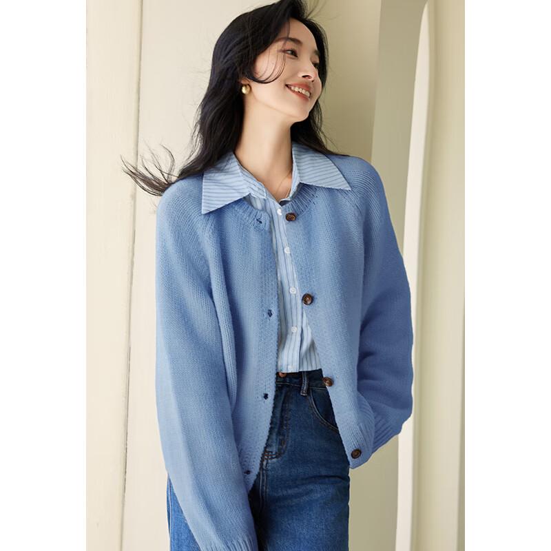 VICTORIA&VERA Женский вязаный свитер с длинным рукавом из смесовой шерсти