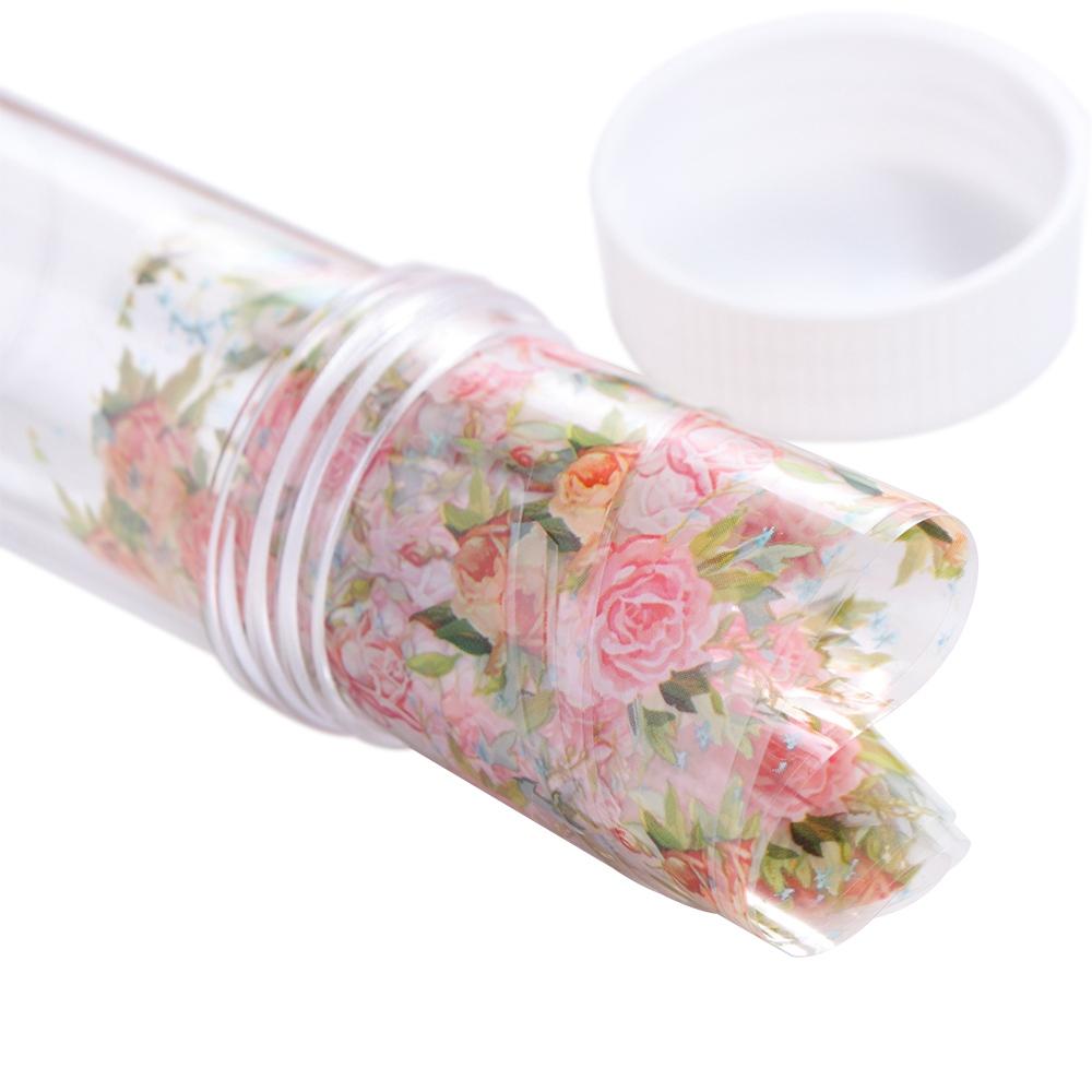 Аксессуары Голографические Наклейки для Ногтей Переводная Бумага Наклейки Цветочные Наклейки для Ногтей Цветочная Фольга для Ногтей