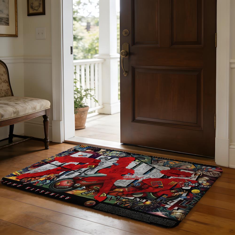 AAkira By Ise Ananphada Anime Floor Mat Soft Flannel Absorbent Mat Non-Slip Rug Home Bedroom Bathroom