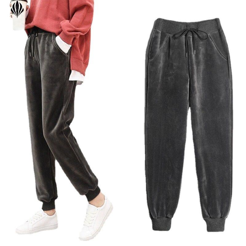 Winter Pants Women Padded Trousers Thickened Sweatpants Legging Casual Women Padded Trousers