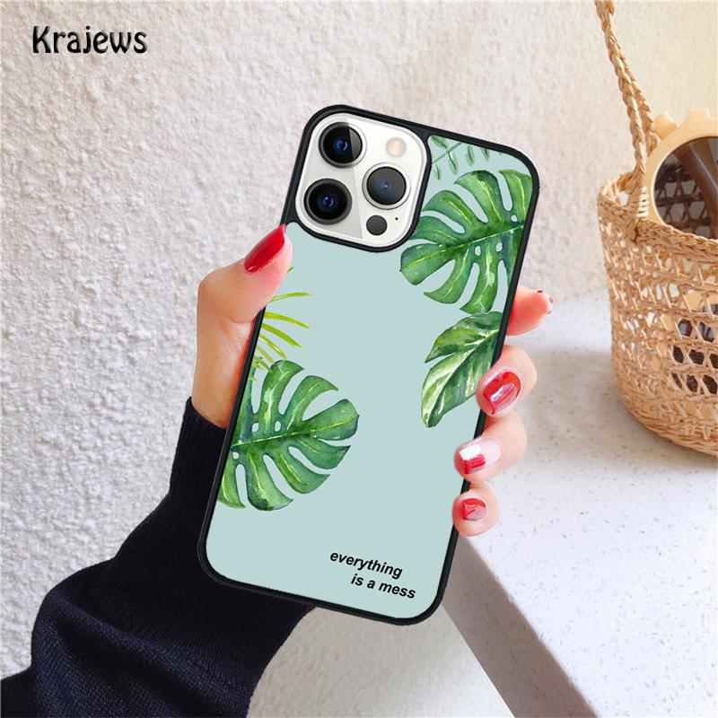 Мягкий чехол для телефона с пальмами и растениями для iPhone 14 XR X XS Max 5S 6S 7 8 Plus SE 2020 11 12 13 Pro Max, мини-чехол для телефона