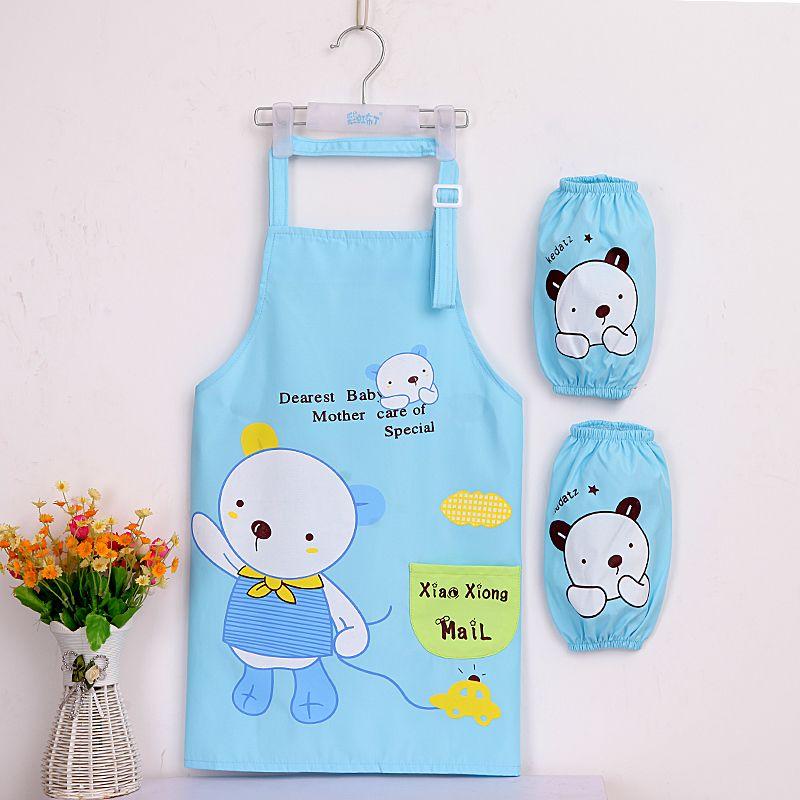 Водонепроницаемый фартук, детская одежда для рисования, ученики начальной школы в кухонных чехлах, защитная одежда для рисования для мужчин и женщин в детском саду.