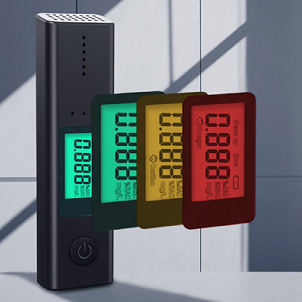 Цифровой ЖК-экран Тестер алкоголя в выдыхаемом воздухе Алкотестер Анализатор Детектор DC 5V 1A