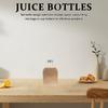 15pcs Cold Drink Bottles 350Ml Flat Plastic Beverage Containers Clear Reusable Juice Flask For Travel Ice Coffee Smoothie Tea