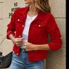 Модное джинсовое пальто-поло Slim Fit для женщин