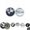 Logo Bmw For Real Carbon Fiber Black Silver 74mm Hood Trunk Badge Emblem