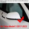 High Quality Mirror Cover M Style Car Side Rearview Mirror Cover Cap Trim For Tesla Model 3 2017 2018    2022 2023