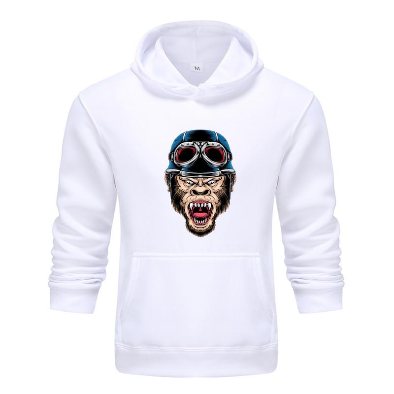 Autumn and Winter New Personalized Monkey Pattern Printing Clothing Men's Hoodie Couple Pullover Women Hoodie