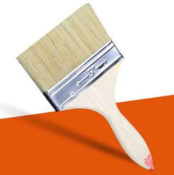 Paint brush hair brush soft fur cleaning brown hair brush barbecue waterproof household cleaning bristle paint brush