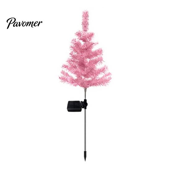 Holiday Pathway Lights for Garden Solar Christmas Tree Stake Lights, Outdoor IP65 Waterproof Crooked Lamp with Colorful Light Automatic Dusk