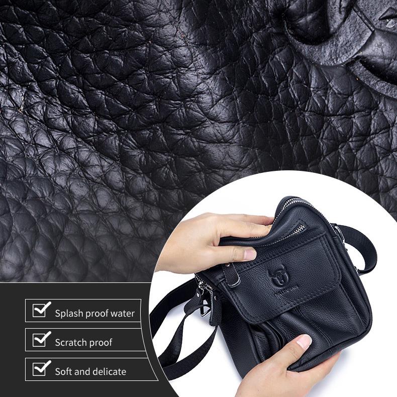 BULLCAPTAIN Мужская сумка-мессенджер из натуральной кожи, винтажная сумка из коровьей кожи, мужская повседневная многофункциональная маленькая сумка через плечо, модная