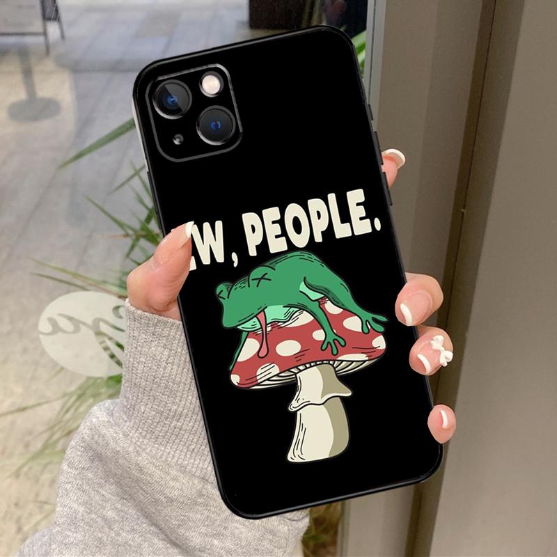 Коттеджкор Эстетика Лягушка Грибы Чехол Для iPhone 17 Pro Max 16 15 13 12 11 14 Pro Max Plus 13 12 Mini 16e 17 Air Задняя Крышка