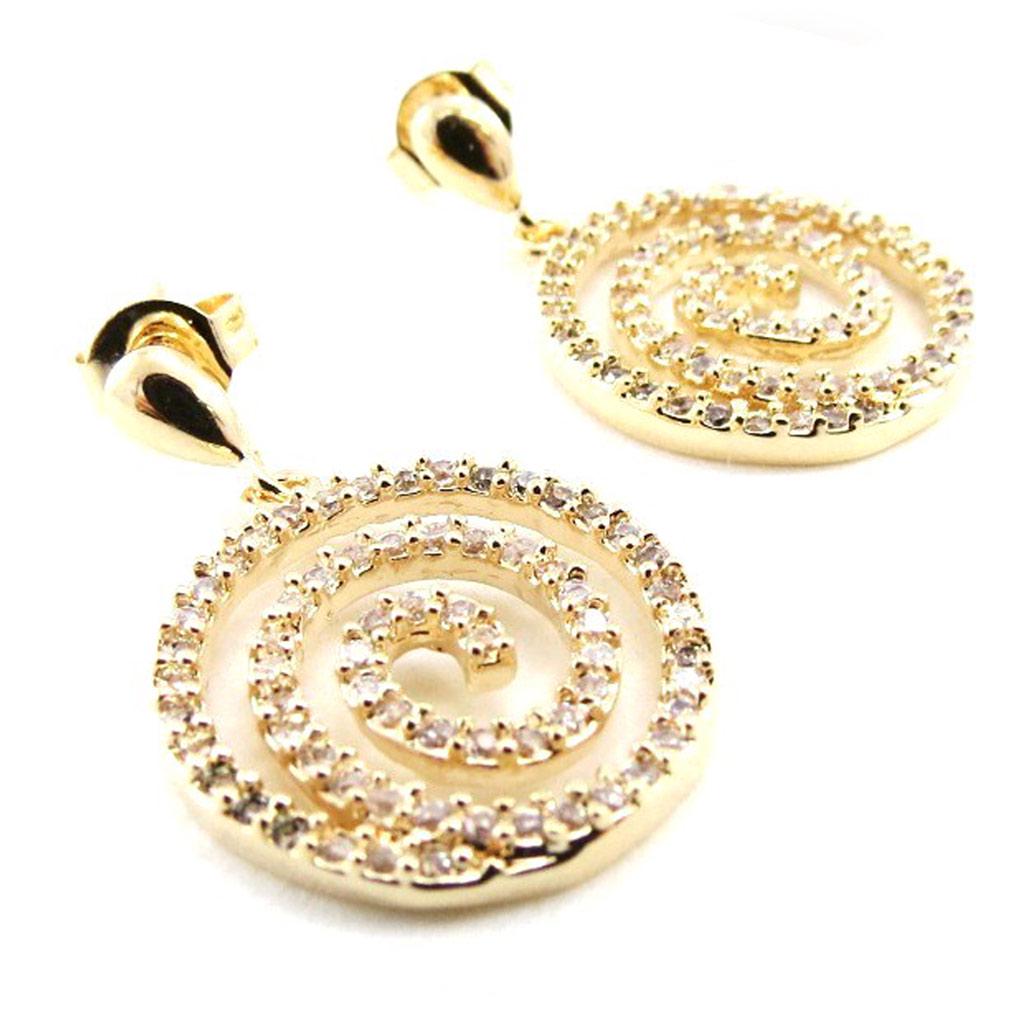 Les Trésors De Lily [I9840] - Позолоченные серьги «Богиня»