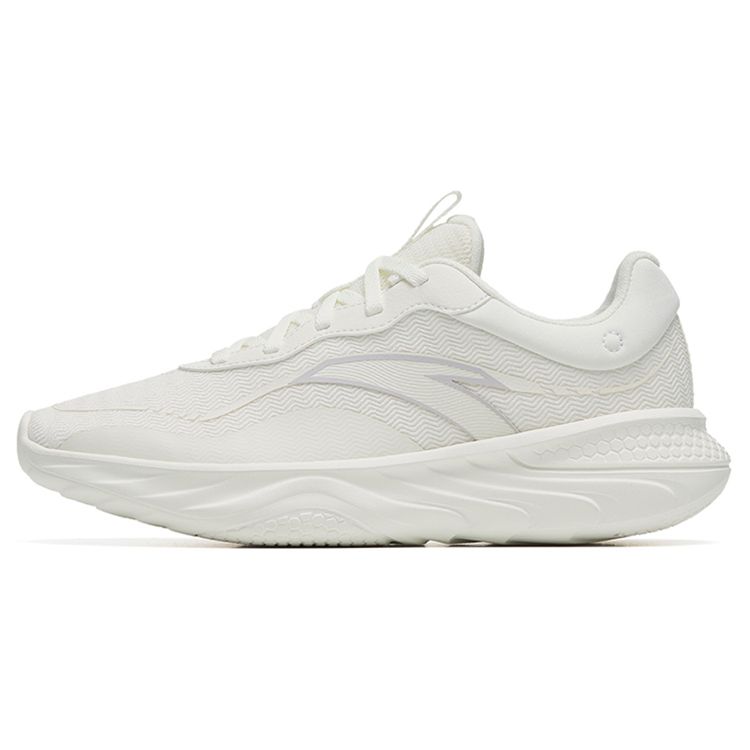 Anta Comfortable Shock Absorbing Lightweight Low Top Running Shoes Women Sneakers White Gray 122247715-1