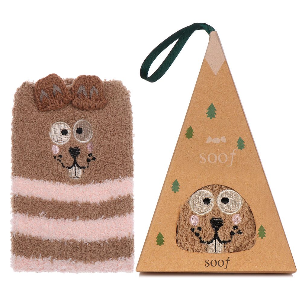 Нескользящие 3D Пушистые Зимние Теплые Подарочные Носки с Коробкой Напольный Чулок Коралловый Флис Носок Рождественские Носки