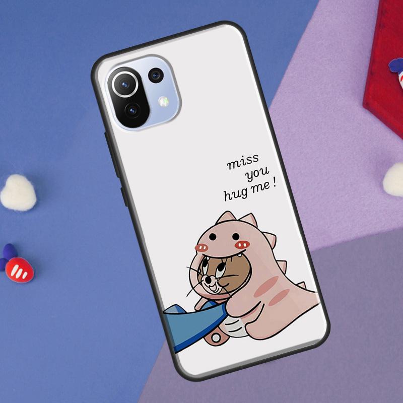 Парный Милый Чехол с Динозавром для Xiaomi 14 Ultra 13 11T 12T 13T 14T Pro POCO X7 X6 Pro X3 X5 F3 F5 M6 F6 Pro