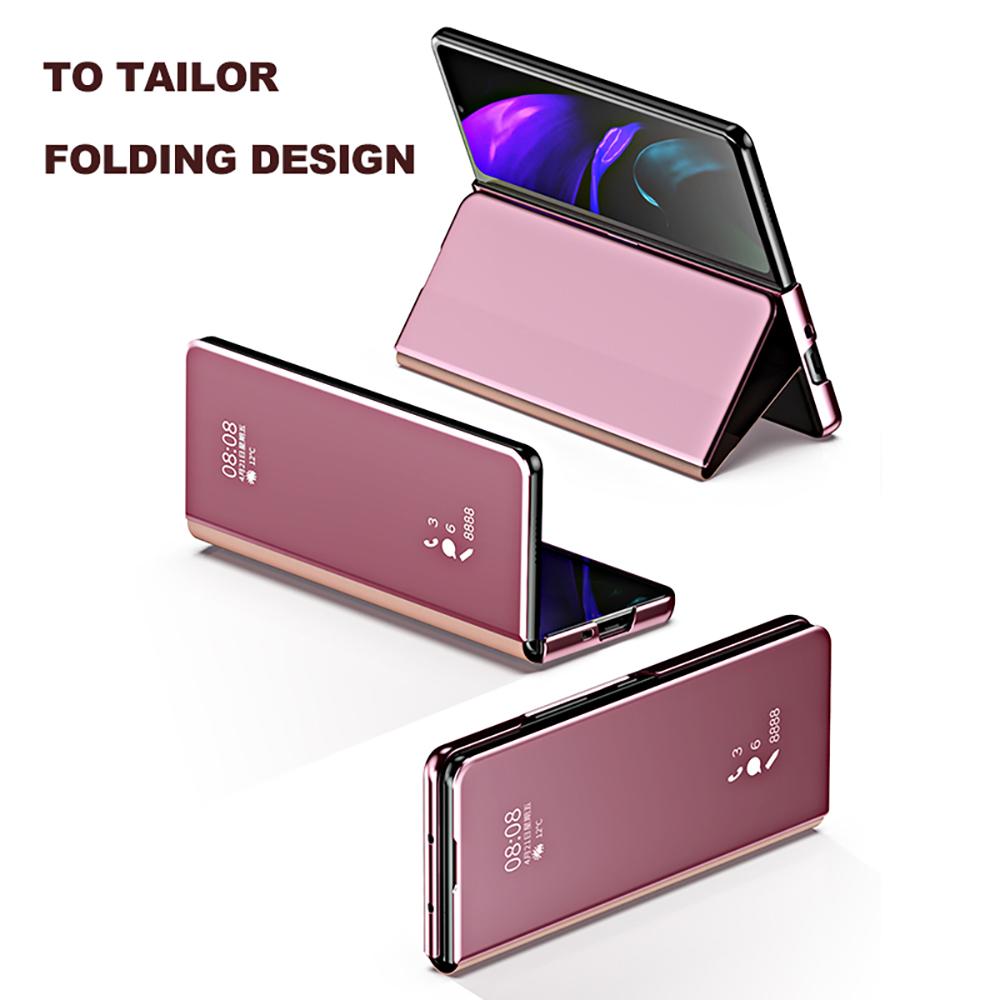 Ультратонкий зеркальный чехол для телефона Samsung Galaxy Z Fold 5, 4, 3, 2, 5G, мобильные телефоны Fold5 Flod3 Flod4, складной чехол с полным покрытием
