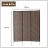 YAMAZEN Western-Style Sunshade, 200 x 300 cm, Privacy Screen, Sunshade, Blinds, Energy-Saving, UV Protection, Brown, GYT-2030(BR)