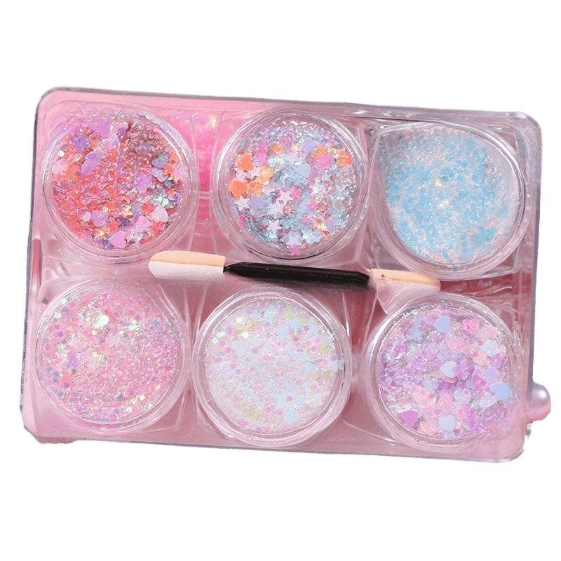 Bling Eye Makeup Stickers: Glitter Stars & Pearlescent Gel Eyeshadow for Fairy Stage Sparkle