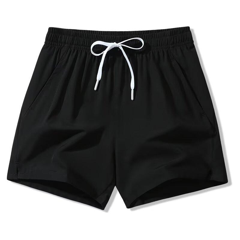 Шорты Мужские Летние Свободные Брюки из Ледяного Шелка Мужские Тонкие Повседневные Быстросохнущие Беговые Спортивные Фитнес Трехточечные Шорты для Женщин