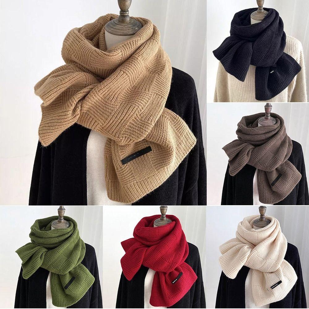 Ветрозащитный универсальный шарф из искусственного кашемира, зимняя женская шаль для женщин и девочек