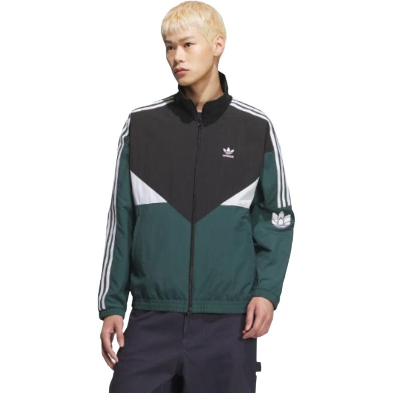 adidas Унисекс куртка Originals Черный/Зеленый/Белый KC3115