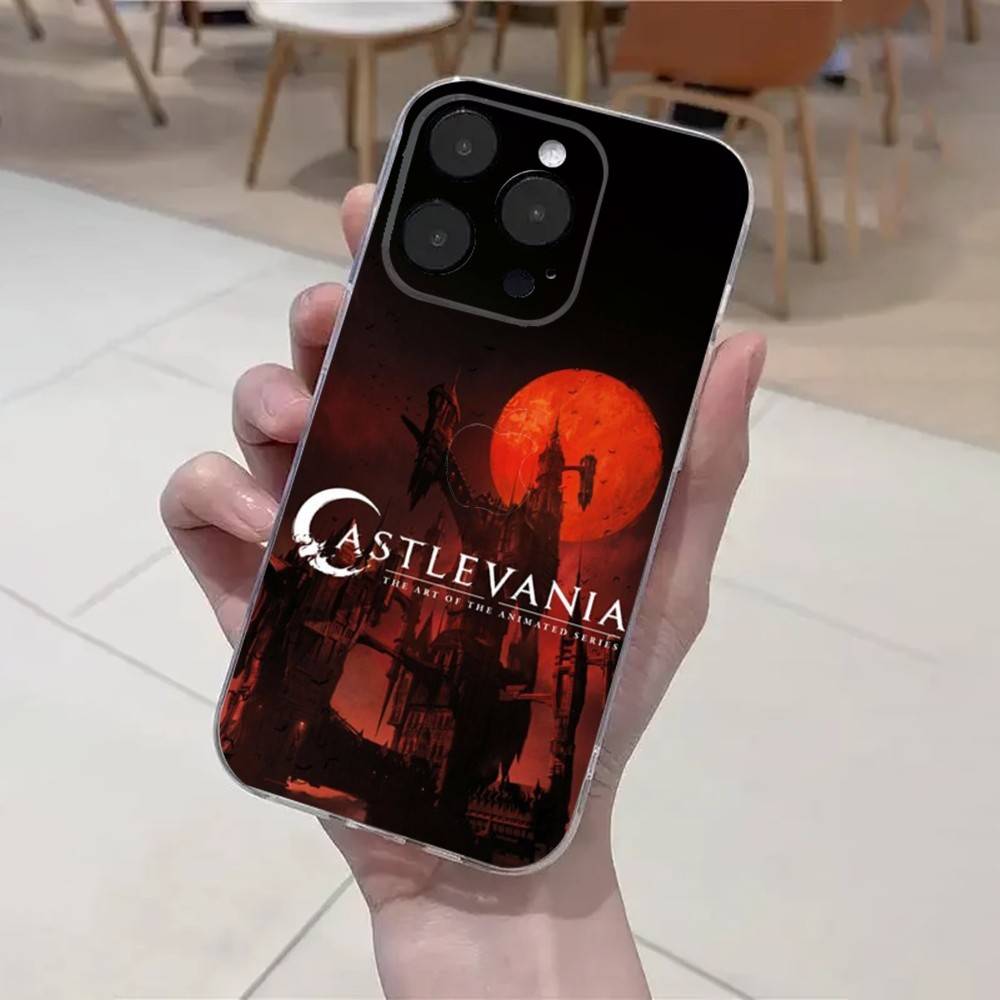 C- Castlevania Чехол для телефона для iPhone 16,15,14,13,12,11 Plus,Pro,Max,XR,XS,X,7,8 Plus,SE,Mini Прозрачный Мягкий Чехол