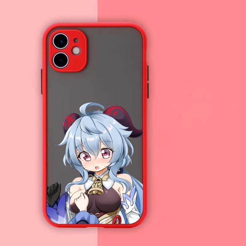 Чехол для телефона Genshin Impact Ganyu для IPhone 13 12 11 Mini Pro Max XS X Max XR 8 7 Plus SE 2022, цвет кожи, чехол для телефона