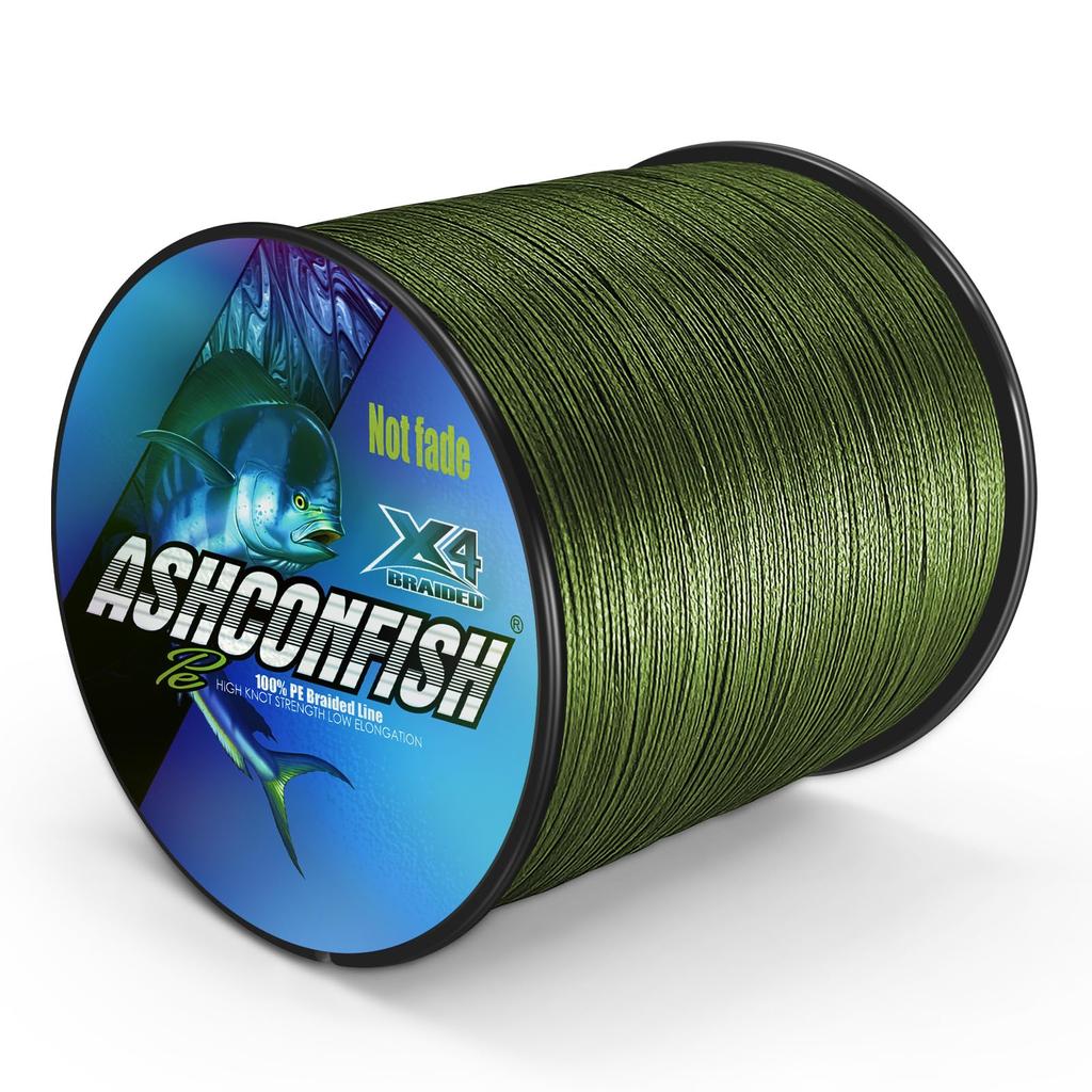 Плетенка Ashconfish "Colorfast" PE, 4-жильная, 500 м (0,4, 0,6, 0,8, 1, 1,2, 1,5, 2, 2,5, 3, 3,5, 4, 5, 6, 7, 8, 9, 10) - Подходит для рыбалки с лодки, берегового ф