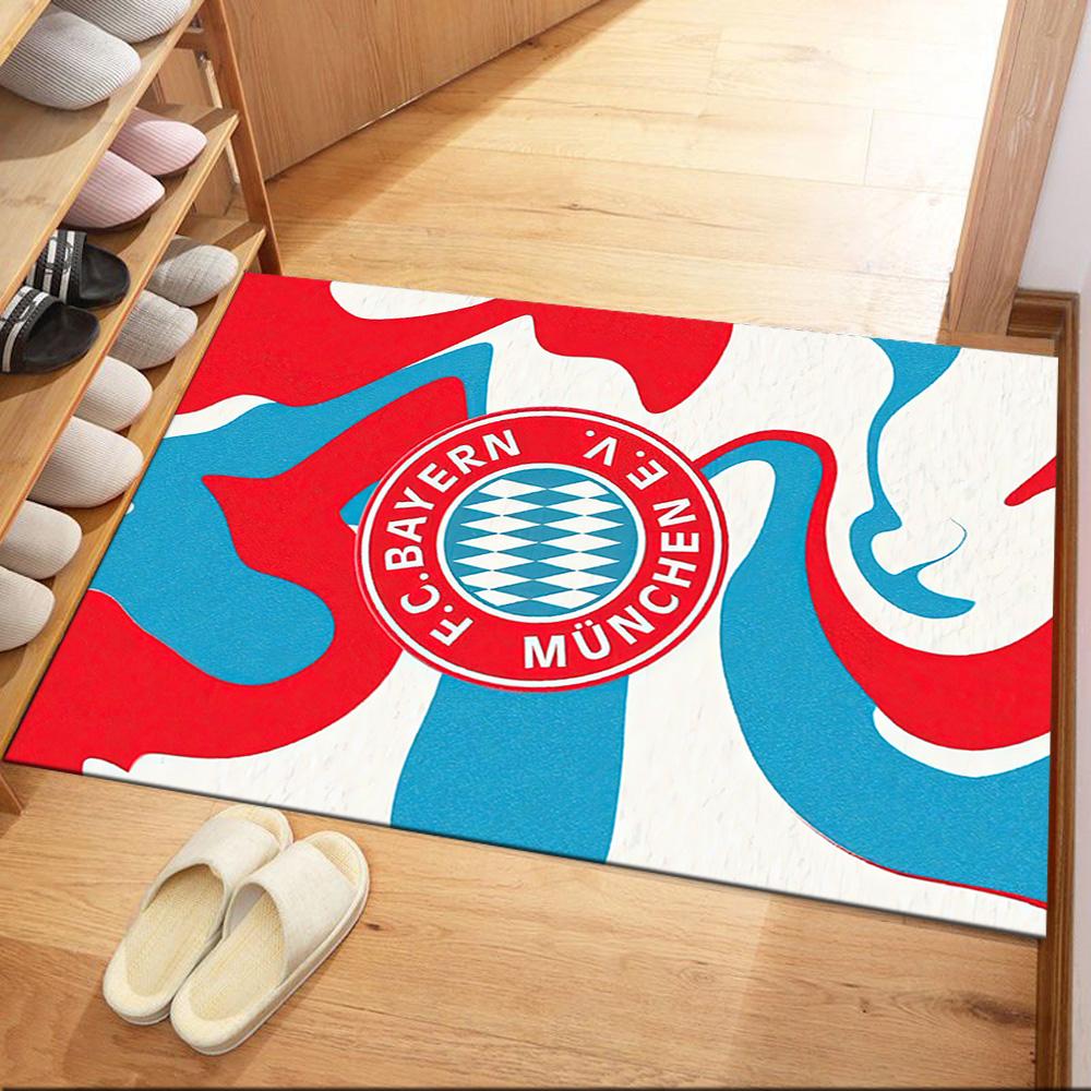 Bayern Munich Floor Mat Perfect for Living Rooms Entryway Foyer Playrooms Antislip Carpet Decorate Offices Wedding Party Gift