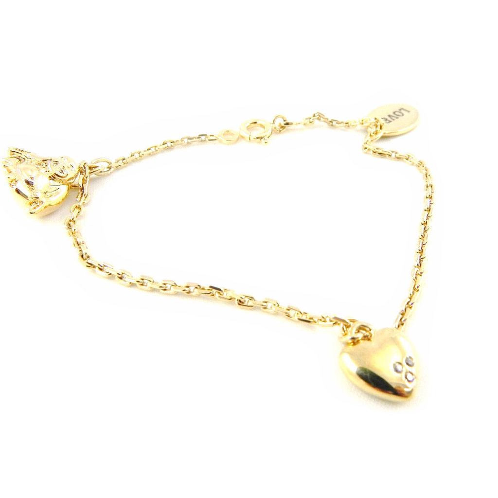Altesse [H3252] - Gold Plated Bracelet 'Love'